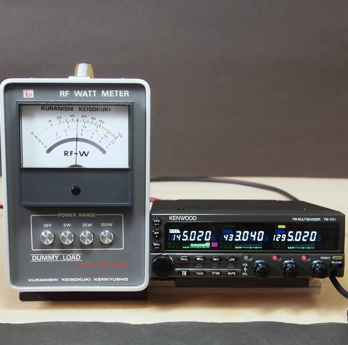 KENWOOD ケンウッド TM-941S ハイパワー仕様( TM-741S +1200MHz ) 3バンド モービル機 白色 LED換装済( TM742 TM-841 TM942 )_画像7