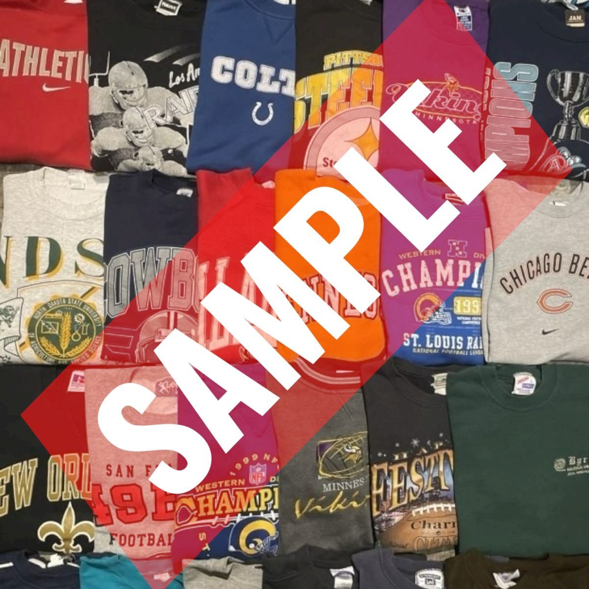 スウェット 50着 トレーナー まとめ売り まとめて セット 古着 ウエス 卸 プリント 無地 ベール ビンテージ 他 80s 90s 00s 卸 大量 kg(2)_画像3