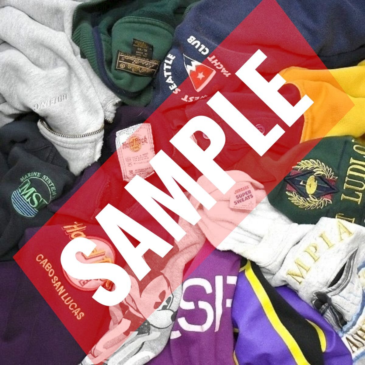 スウェット 50着 トレーナー まとめ売り まとめて セット 古着 ウエス 卸 プリント 無地 ベール ビンテージ 他 80s 90s 00s 卸 大量 kg(2)_画像5