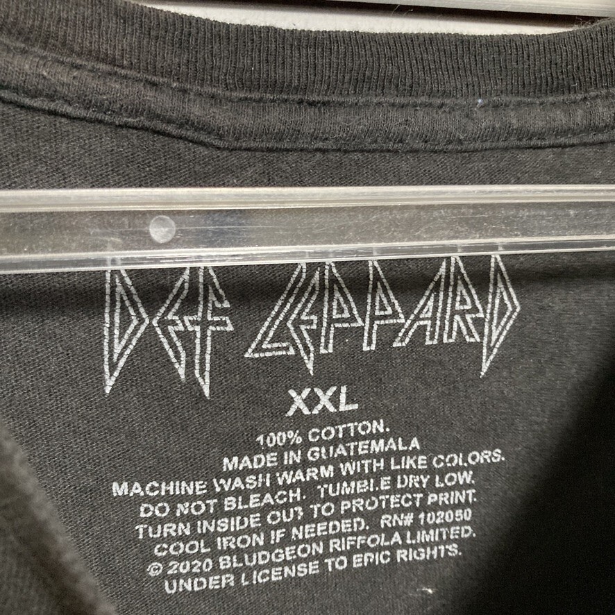 BNiO 1円スタート 黒 バンド Tシャツ デフレパード DEF LEPPARD ロック 90s 00s ビンテージ アメリカ 古着 ベール 卸 仕入れ kgの画像3