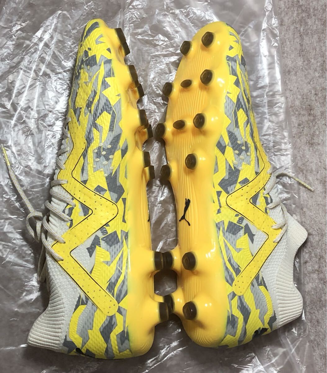  Puma PUMA футбол шиповки Future Ultimate HG/AG желтый серый белый 27.5cm