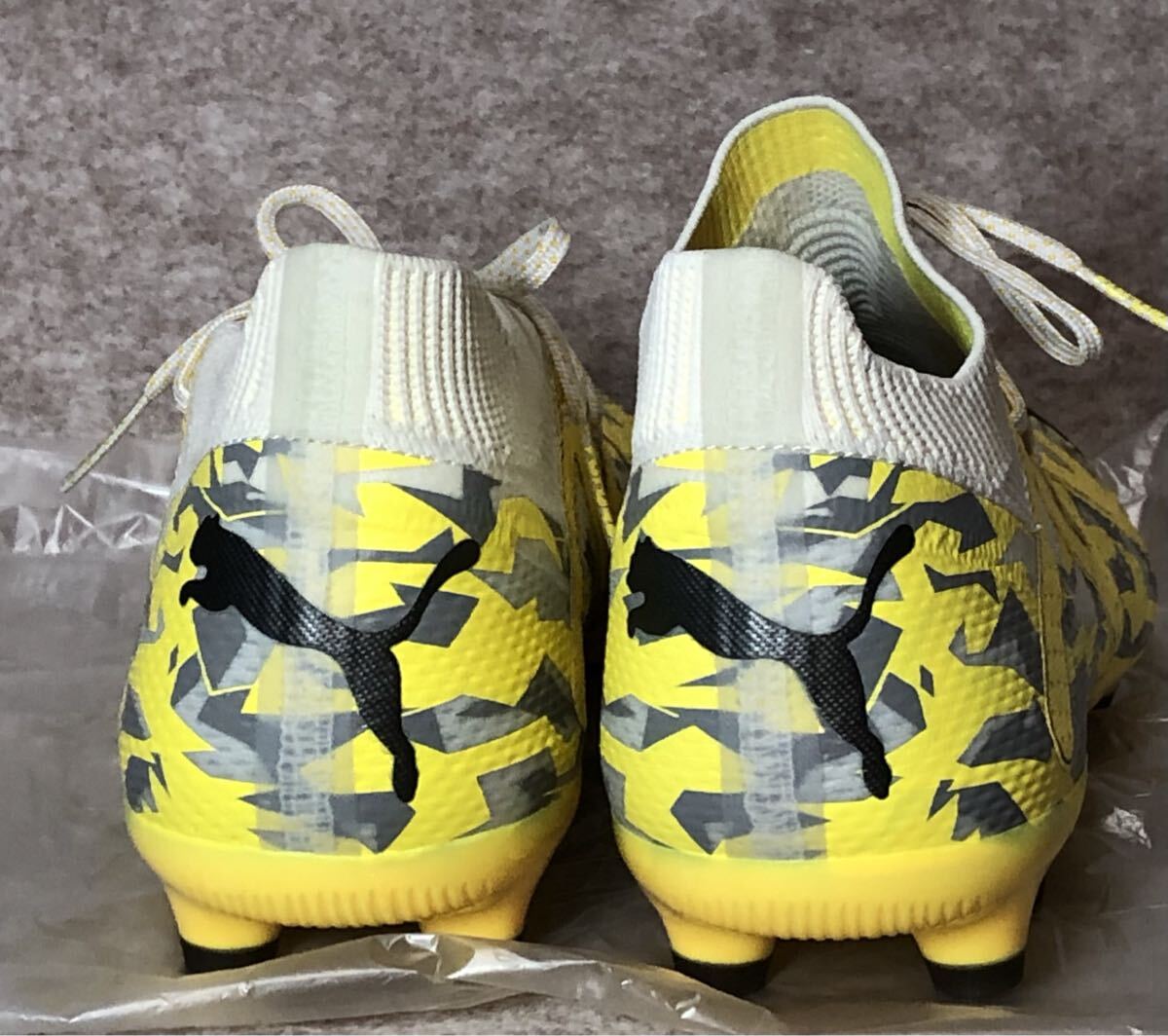  Puma PUMA футбол шиповки Future Ultimate HG/AG желтый серый белый 27.5cm