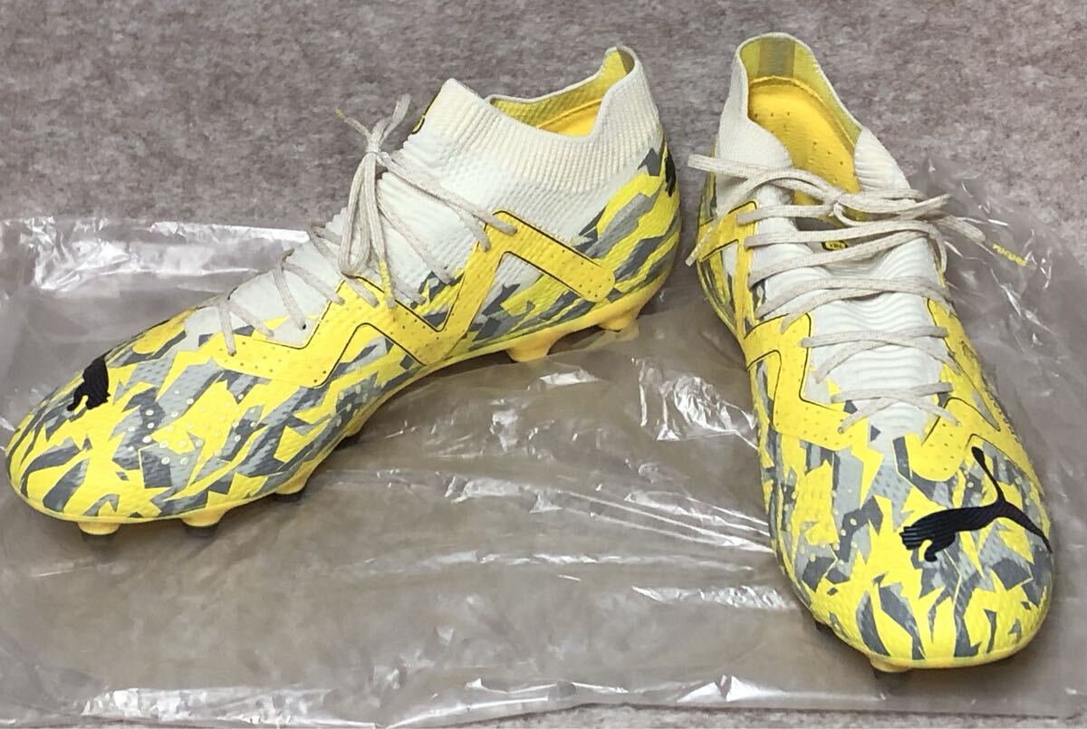  Puma PUMA футбол шиповки Future Ultimate HG/AG желтый серый белый 27.5cm