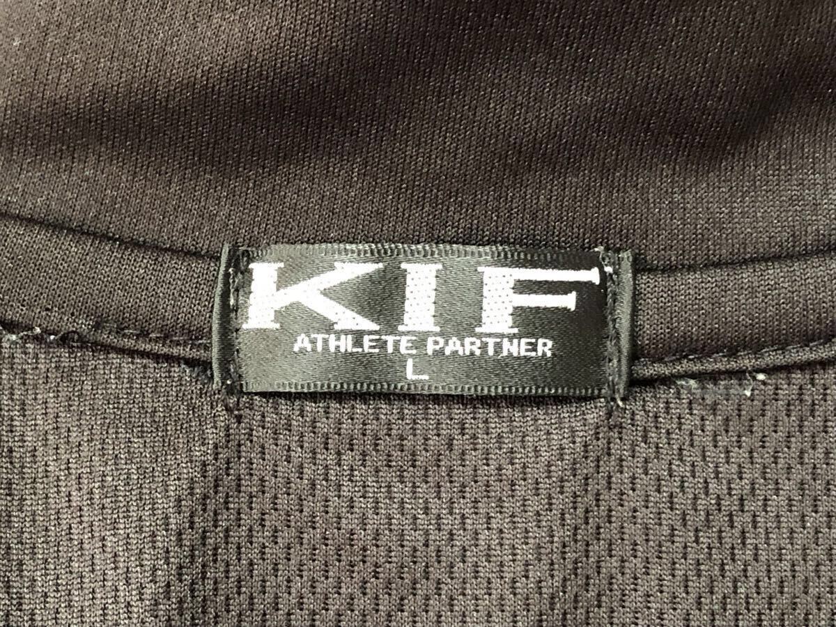 キムラスポーツ KIF サッカー レフェリー 審判 半袖 ハーフジップ シャツ Lサイズ ※1つワンペンマジックテープの蓋が欠損しています。_画像5