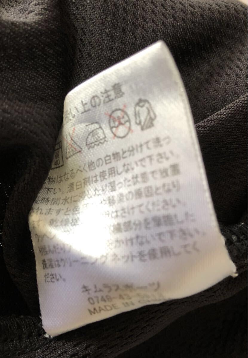 キムラスポーツ KIF サッカー レフェリー 審判 半袖 ハーフジップ シャツ Lサイズ ※1つワンペンマジックテープの蓋が欠損しています。_画像7