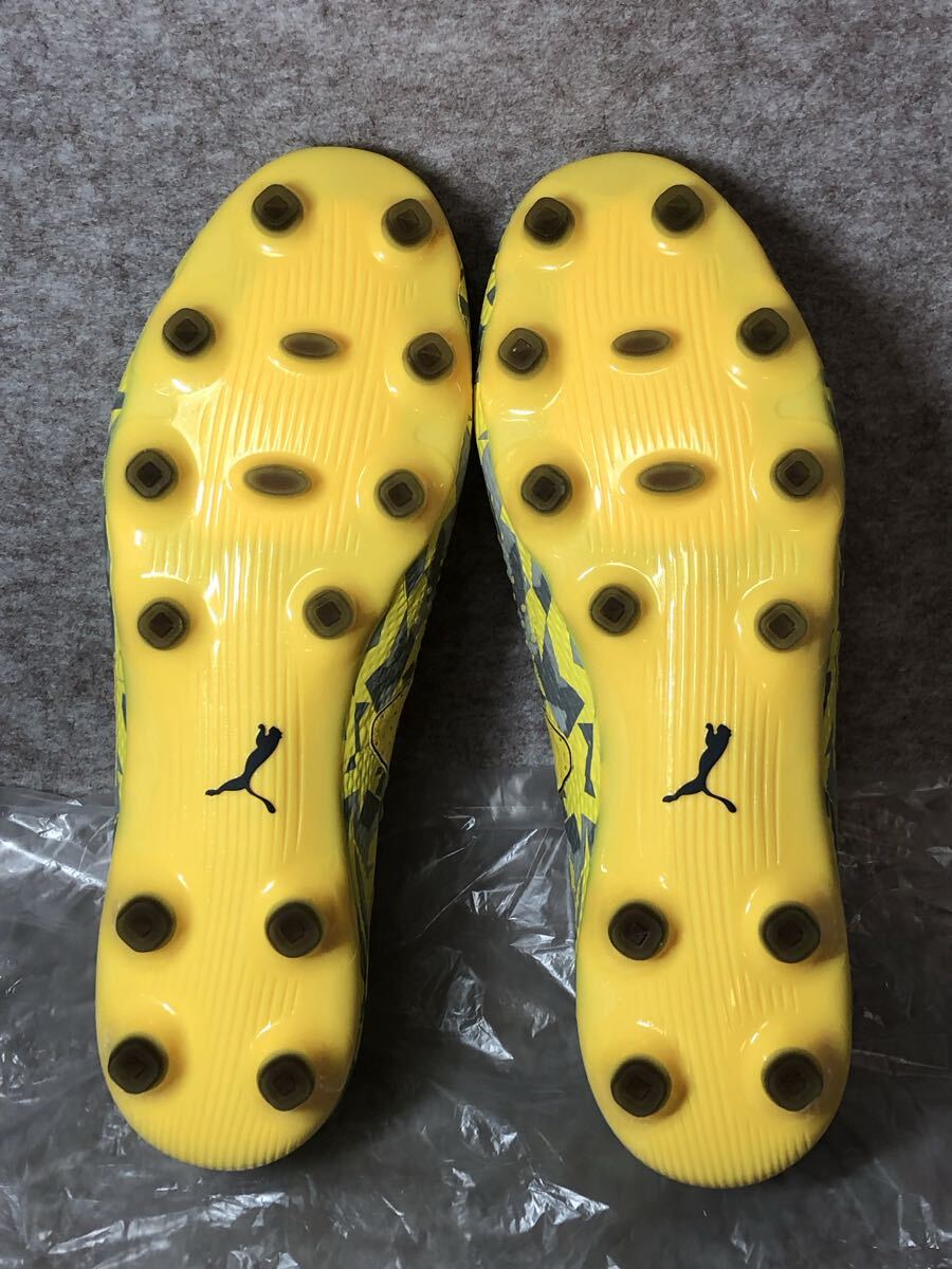  Puma PUMA футбол шиповки Future Ultimate HG/AG желтый серый белый 27.5cm