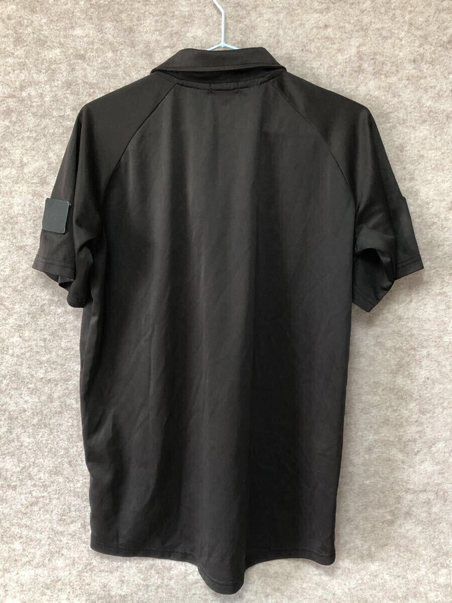 キムラスポーツ KIF サッカー レフェリー 審判 半袖 ハーフジップ シャツ Lサイズ ※1つワンペンマジックテープの蓋が欠損しています。_画像2