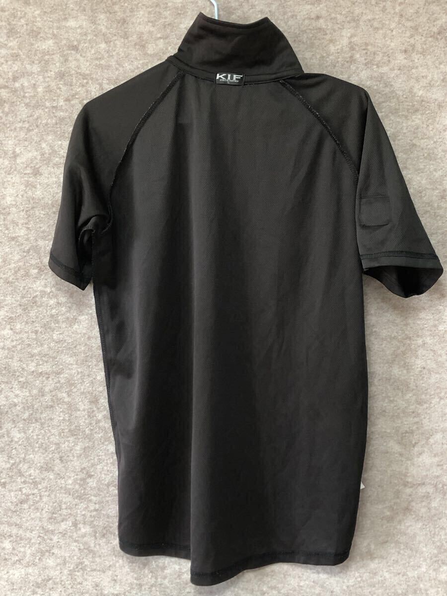キムラスポーツ KIF サッカー レフェリー 審判 半袖 ハーフジップ シャツ Lサイズ ※1つワンペンマジックテープの蓋が欠損しています。_画像4