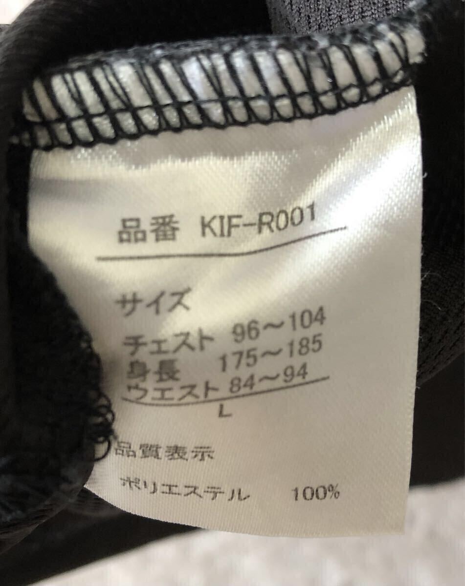 キムラスポーツ KIF サッカー レフェリー 審判 半袖 ハーフジップ シャツ Lサイズ ※1つワンペンマジックテープの蓋が欠損しています。_画像6