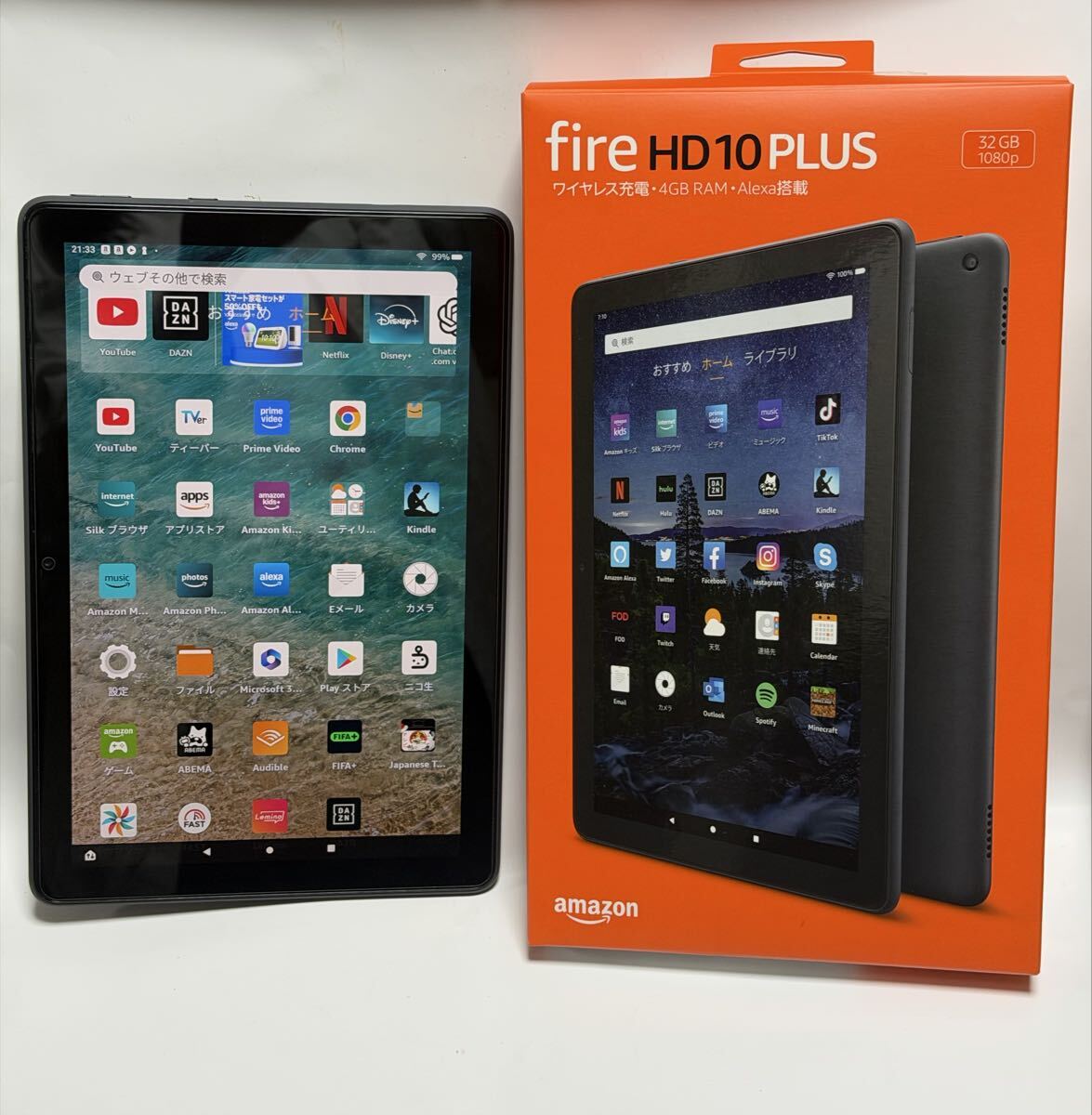 美品 Fire HD 10 Plus Amazon タブレット アマゾン 32GB 10.1インチ_画像2