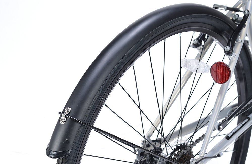 送料無料 折り畳み自転車 27インチ シマノ制6段変速 シティクロス サイクリング PL保険加入済 適応身長155cm以上 マットブラック 新品
