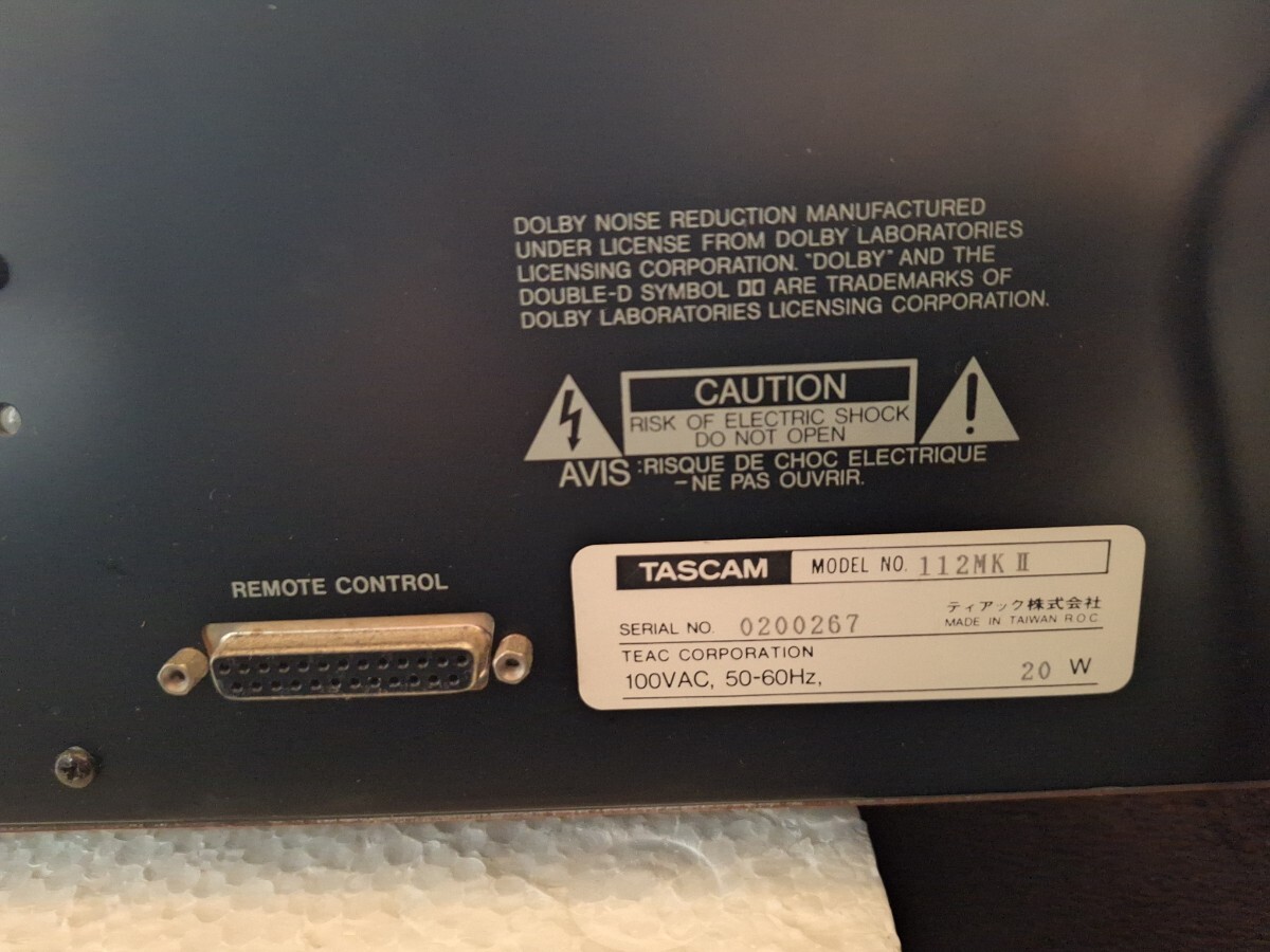 TASCAM タスカム 112MKII カセットデッキ　 中古　ジャンク品　オーディオ機(jī)器