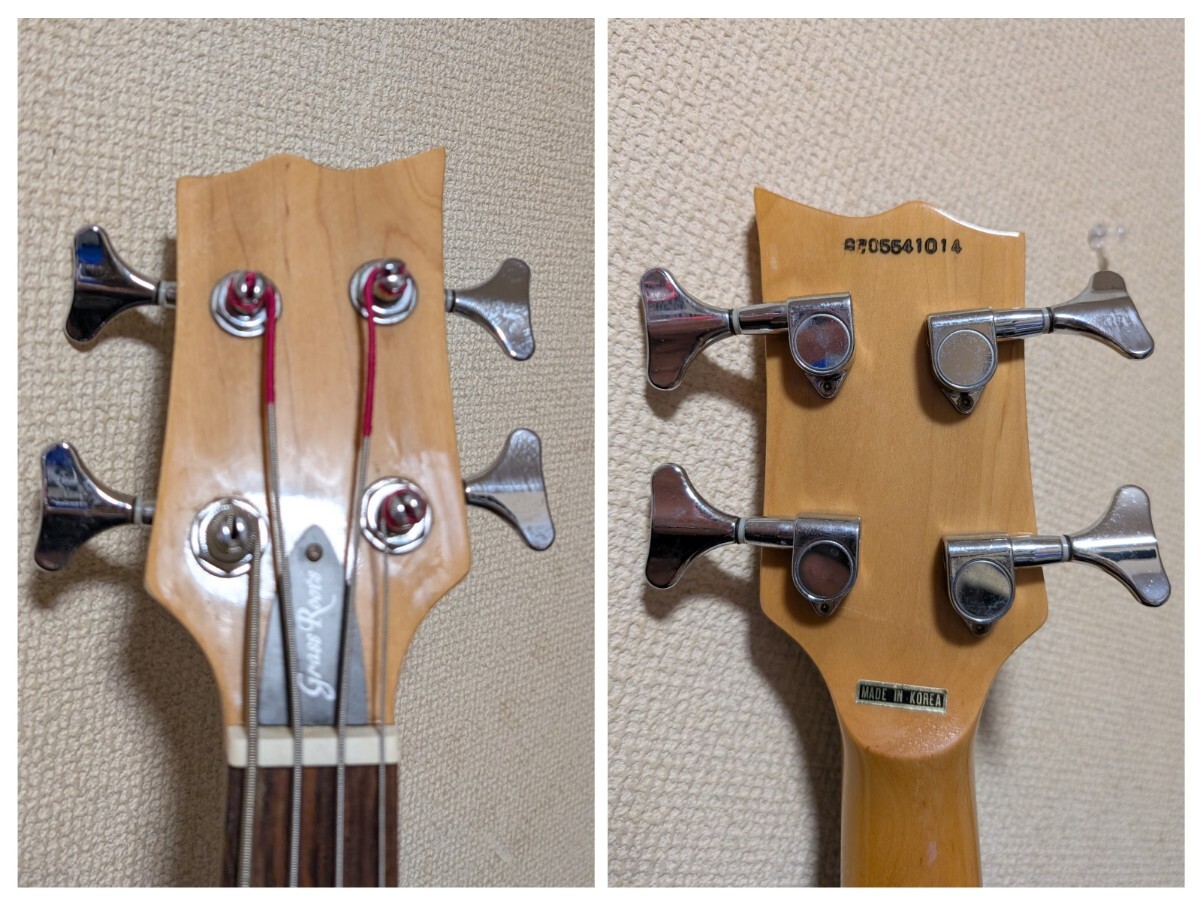 Grass Roots G-UT-46MS ミディアムスケール La'cryma Christi Acid black cherry Shuse 使用 検 ESP Edwards bass ball bear 関根史織_画像2