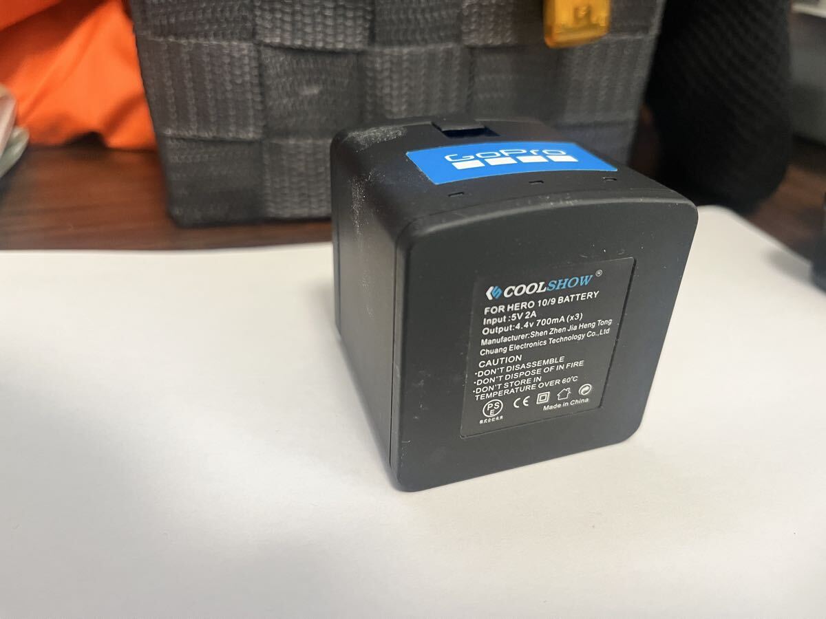 GoPro Hero9/10 ゴープロ 充電器 純正バッテリーと充電アダプター