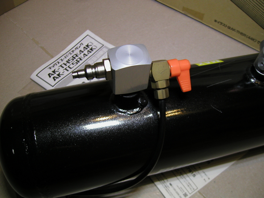 未使用 AK-TC5R(44K) 希少な常圧高圧併用チャック MAX マックス AK94990 スーパーエアタンク 補助タンク 4Mpa 44気圧 AK-TH5Rお探しの方も_画像6
