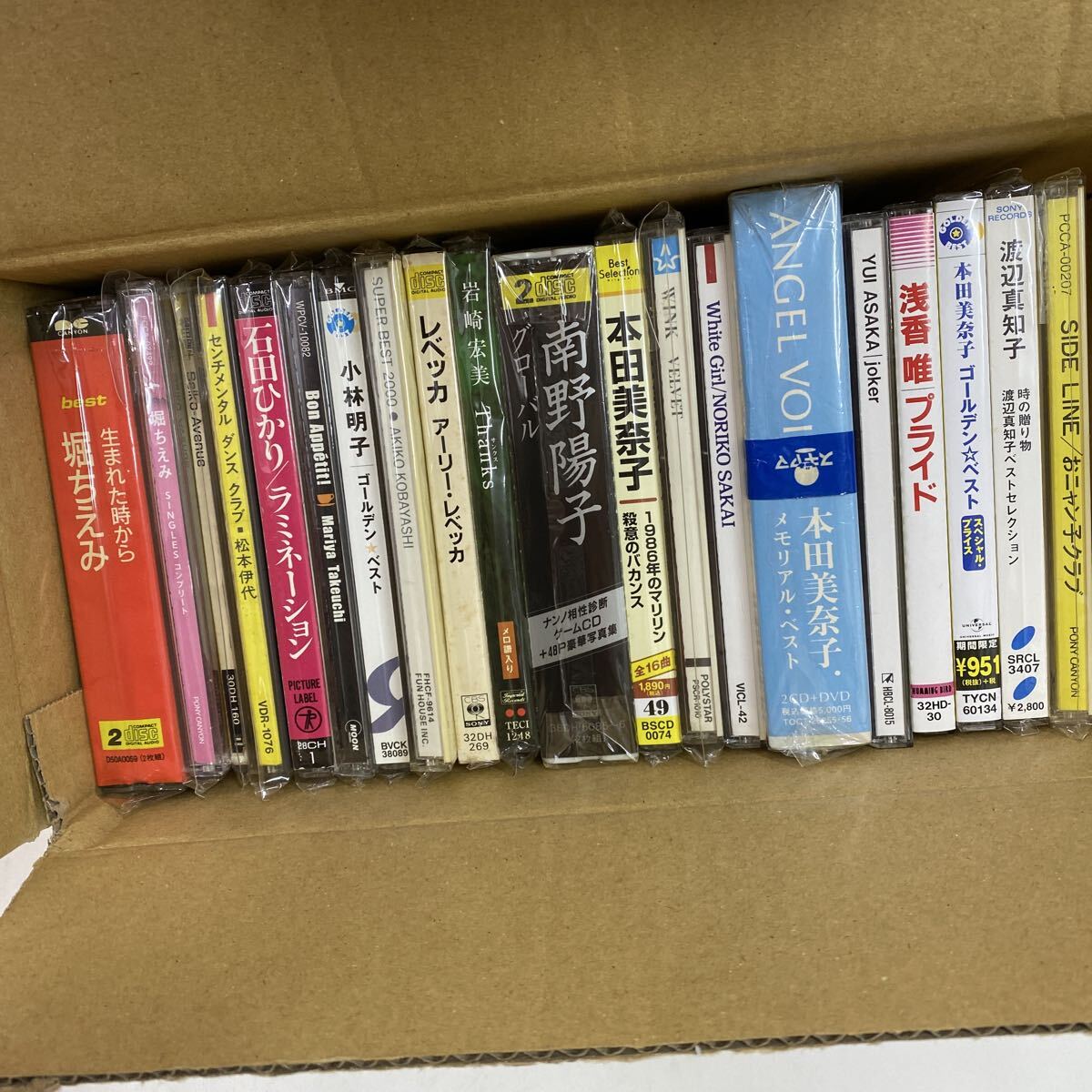 1053 未開封~中古 昭和アイドルCD 本田美奈子 レベッカ 松田聖子 WINK 浅香唯 堀ちえみ 松本伊代 小林明子 南野陽子 現状品_画像8