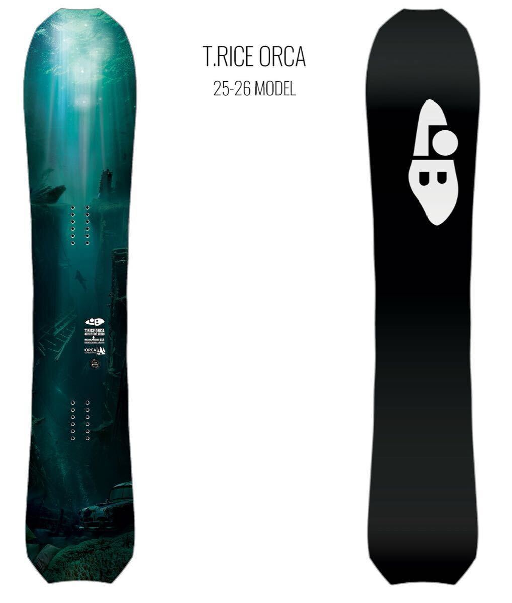 25-26 LIBTECH リブテック スノーボード 板 T.RICE ORCA トラビス・ライス　153 オルカ_画像1