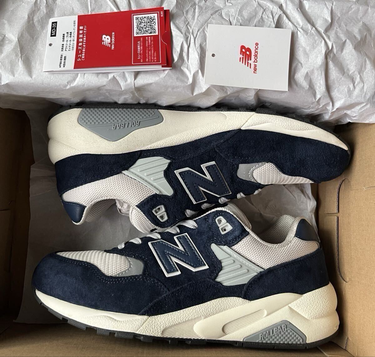 美品 27cm NEW BALANCE MT580 OG2 NAVY ニューバランス ネイビー US 9 990 991 992 993 996 998_画像1