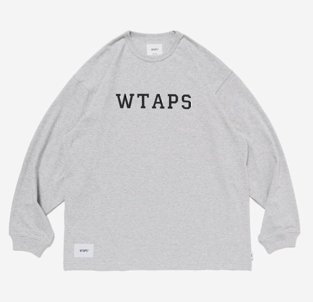 未使用 Sサイズ 25SS WTAPS ACADEMY LS CTPL ASH GRAY SMALL ダブルタップス ロングスリーブ Tシャツ アッシュ グレー_画像1