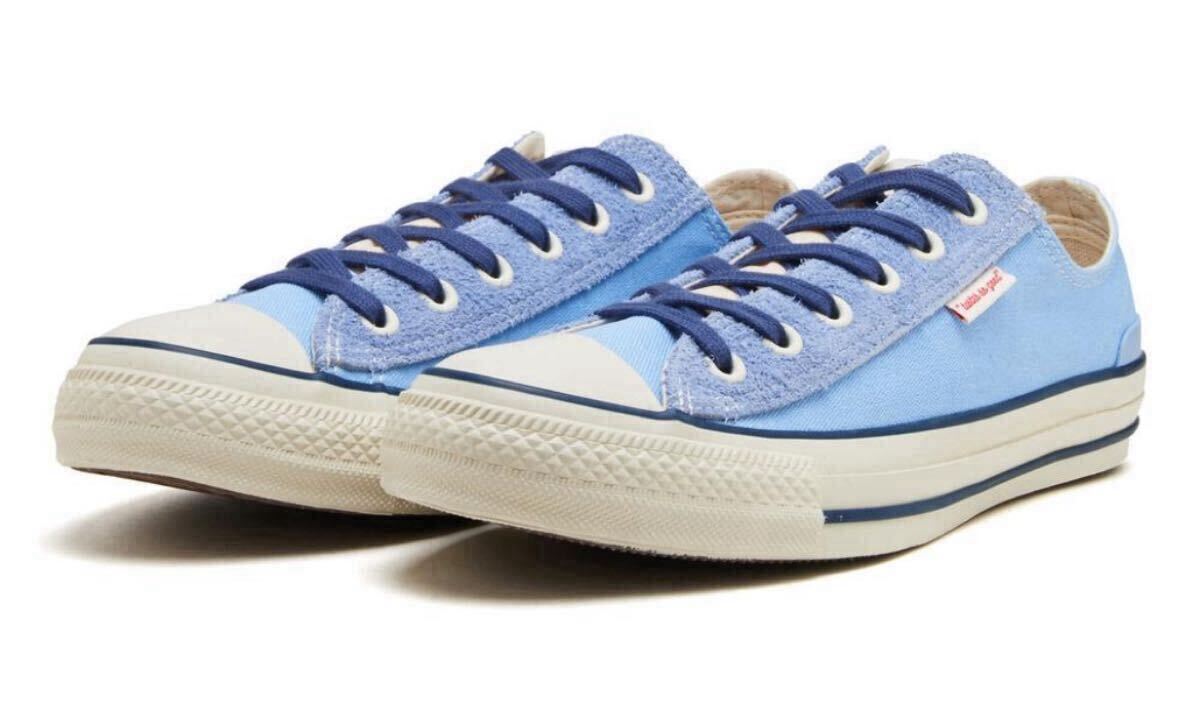 未使用 27.5cm CONVERSE ALL STAR OX BREAKFAST CLUB BLUE コンバース オールスター ブルー US 9 野村訓市_画像3