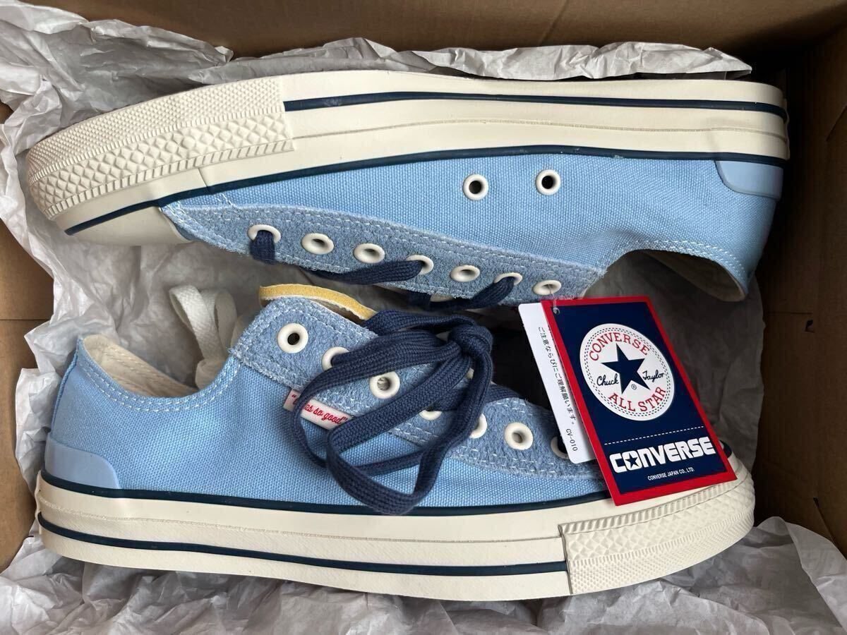 未使用 27.5cm CONVERSE ALL STAR OX BREAKFAST CLUB BLUE コンバース オールスター ブルー US 9 野村訓市_画像1