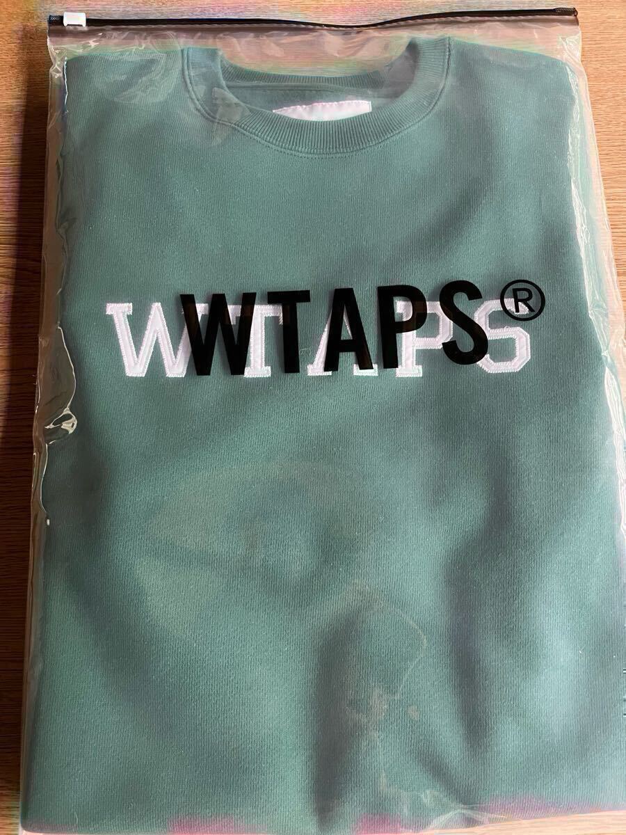 未使用 Sサイズ 24SS WTAPS ACADEMY SWEATER COTTON COLLEGE GREEN SMALL ダブルタップス アカデミー クルーネック スウェット_画像4