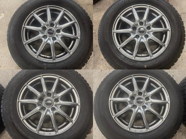 ★即決 バリ山 美品 スタッドレスタイヤホイールセット 215/65r16 2022年製 グッドイヤー アイスナビ7 カローラクロス MIDホイール_画像9