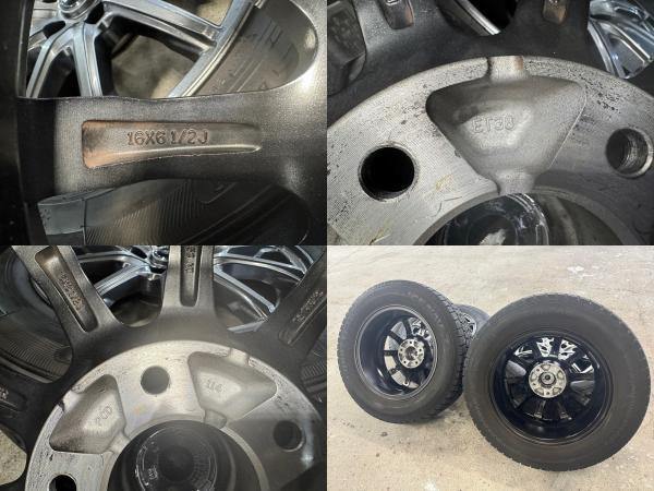 ★即決 バリ山 美品 スタッドレスタイヤホイールセット 215/65r16 2022年製 グッドイヤー アイスナビ7 カローラクロス MIDホイール_画像10