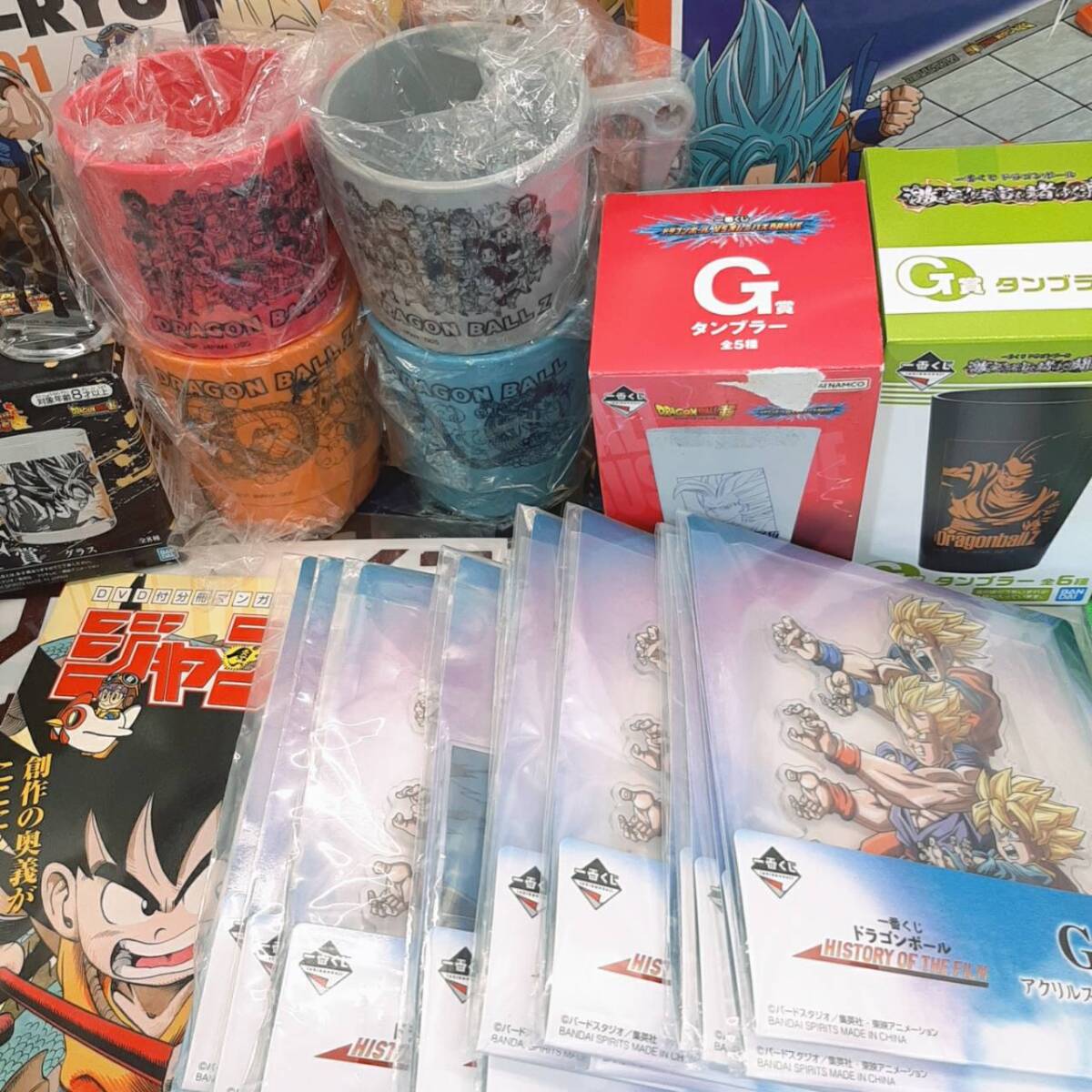 r12【1円～】 ドラゴンボール グッズ まとめ 大量 クリアファイル アクリルスタンド キーホルダー マスター将棋 他 アニメグッズ 現状品_画像5