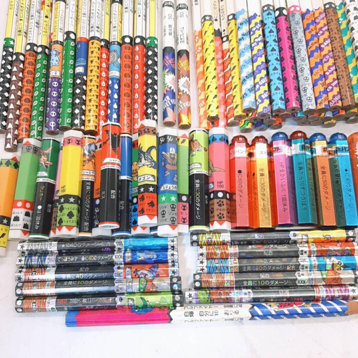 ☆r74【1円～】 バトル鉛筆 まとめ 大量 235本 キャップ 48点 ドラゴンクエスト ポケモン ストリートファイター 他 バトエン の画像8