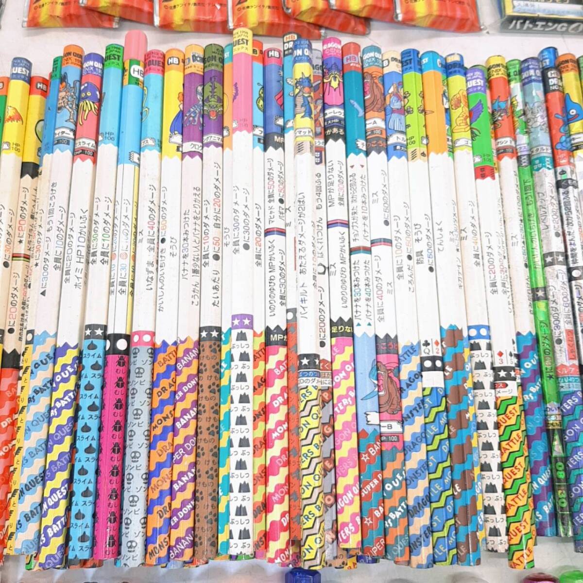 ☆r74【1円～】 バトル鉛筆 まとめ 大量 235本 キャップ 48点 ドラゴンクエスト ポケモン ストリートファイター 他 バトエン の画像6