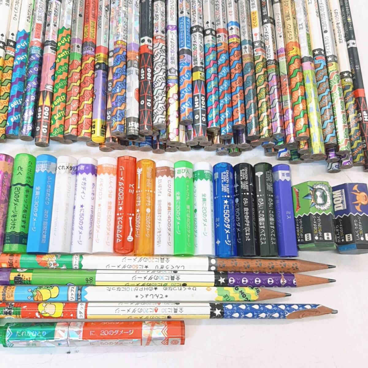 ☆r74【1円～】 バトル鉛筆 まとめ 大量 235本 キャップ 48点 ドラゴンクエスト ポケモン ストリートファイター 他 バトエン の画像10