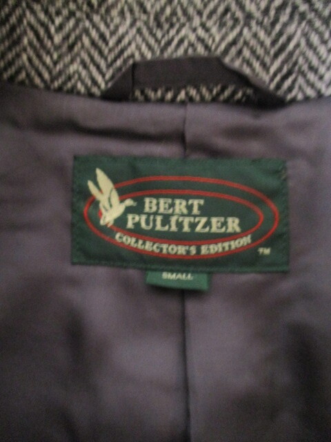 レア BERT PULITZER バートピューリッツアー ハリスツイード ノーフォークジャケット  ヘリンボーン_画像8