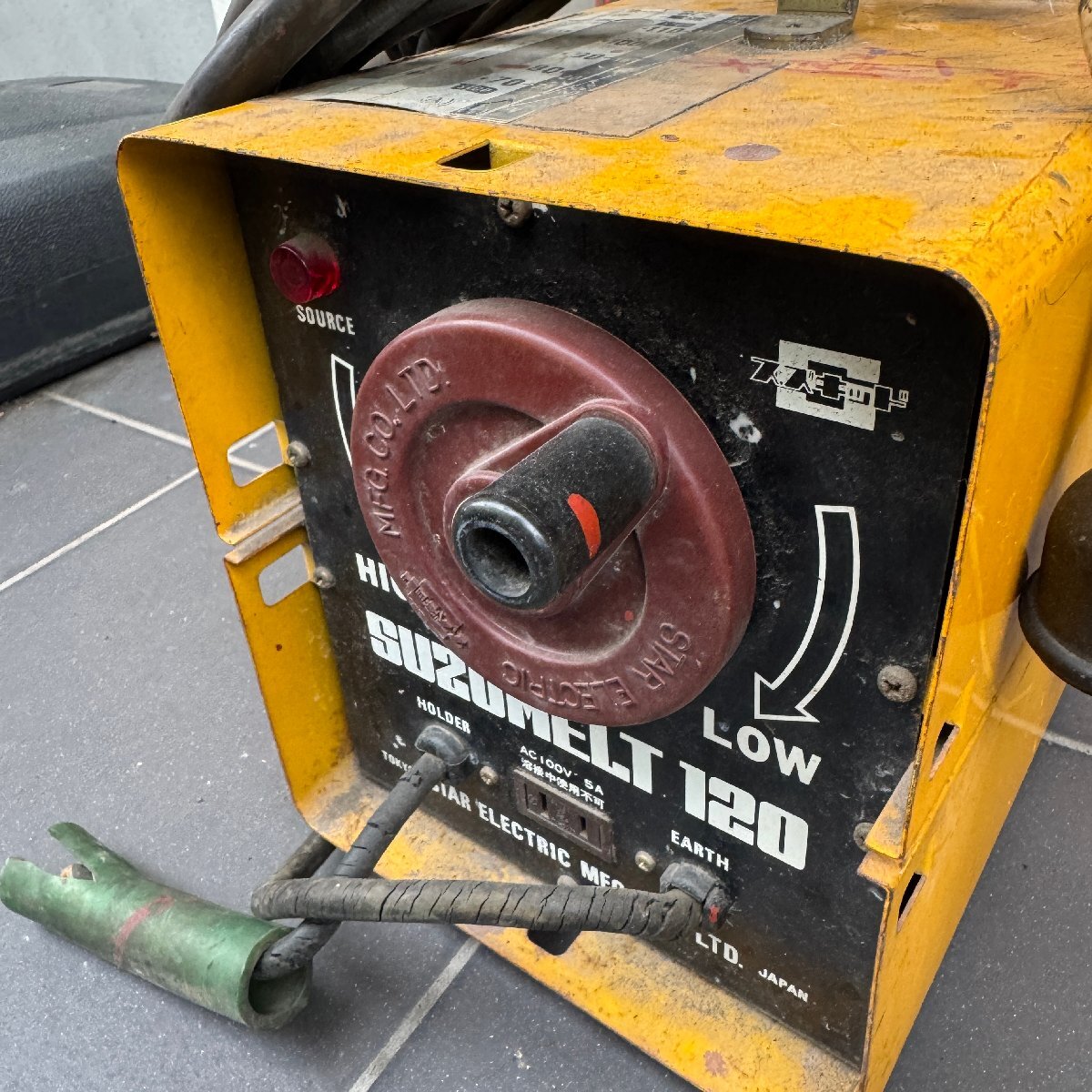  электризация только проверка * б/у применяющийся товар * SUZUKID портативный переменный ток автомат для дуговой сварки SUZUMELT 120 * Star электро- машина 