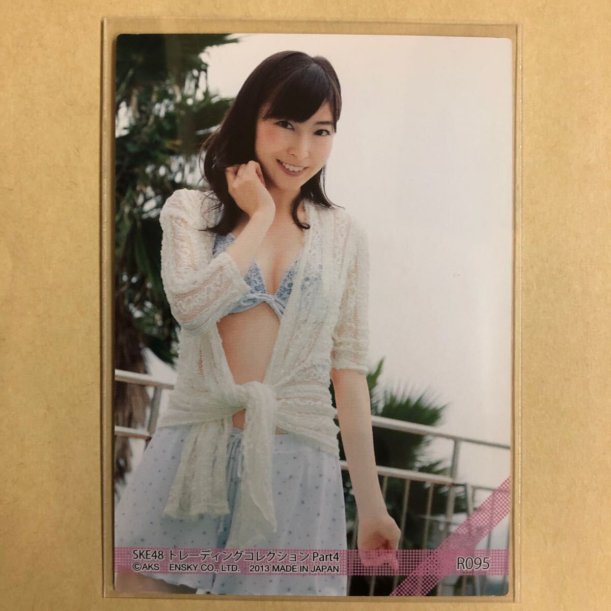 SKE48 большой стрела подлинный .2013 коллекционные карточки идол gravure карта купальный костюм бикини R095 звезда коллекционная карточка AKBG