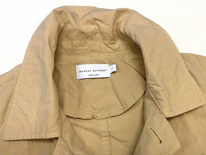 Manual Alphabet（マニュアルアルファベット）× BEAMS LIGHTS (ビームスライツ) 別注 テフロンモッズステンカラーコート MODS COAT日本製1_画像6