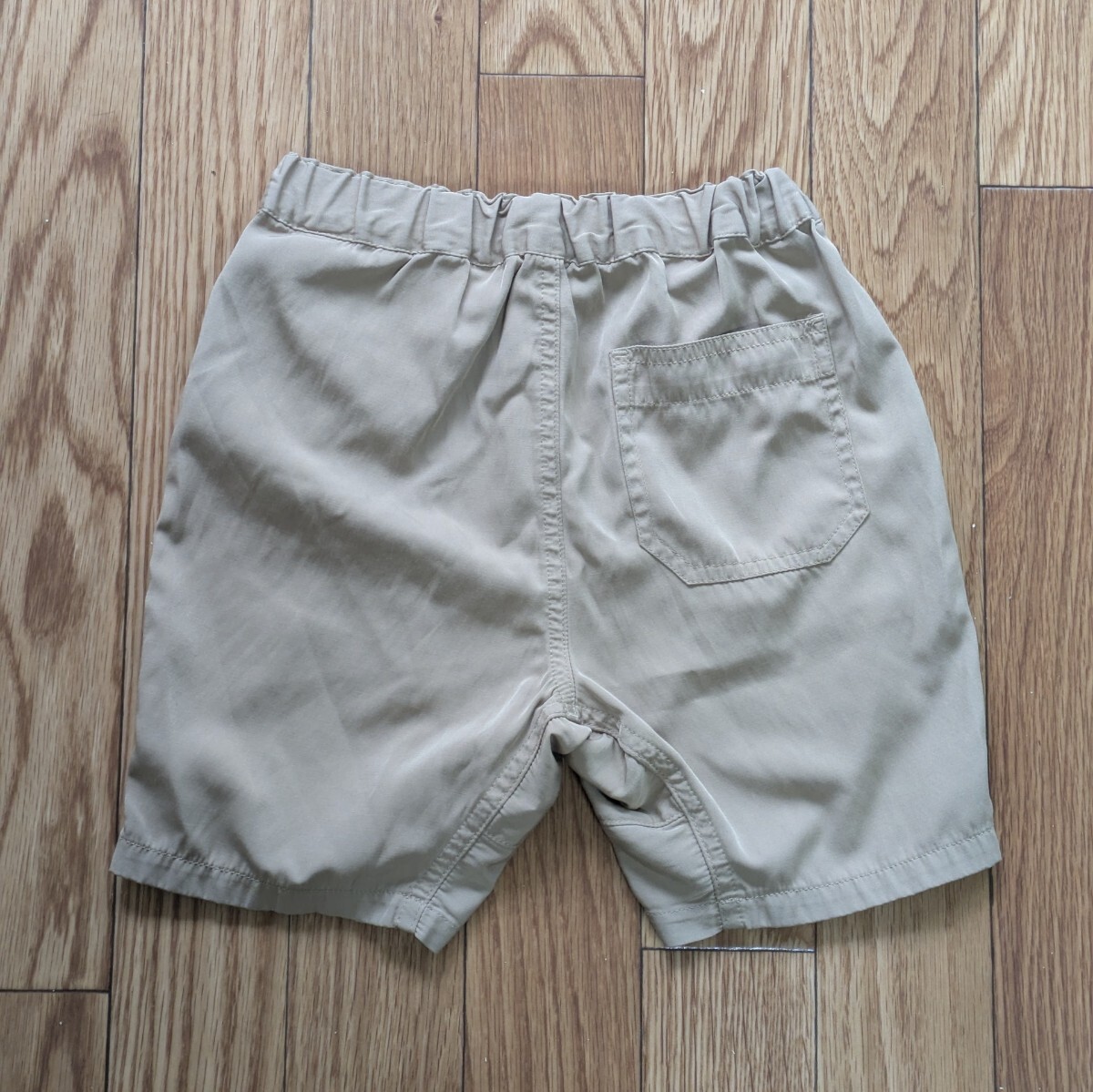 無印良品 MUJI 子供服 キッズ服 110 半ズボン ハーフパンツ ベージュ 男女兼用 ユニセックス_画像2