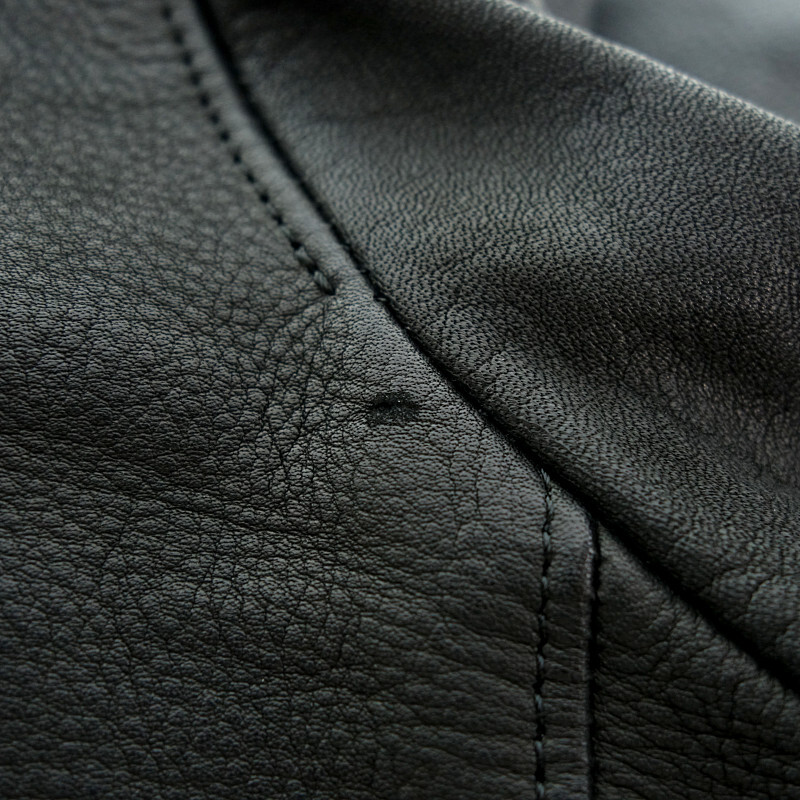 UNDER COVER BASIC ZIP ダブルレザーライダースジャケット ブラック サイズ メンズ3_画像6