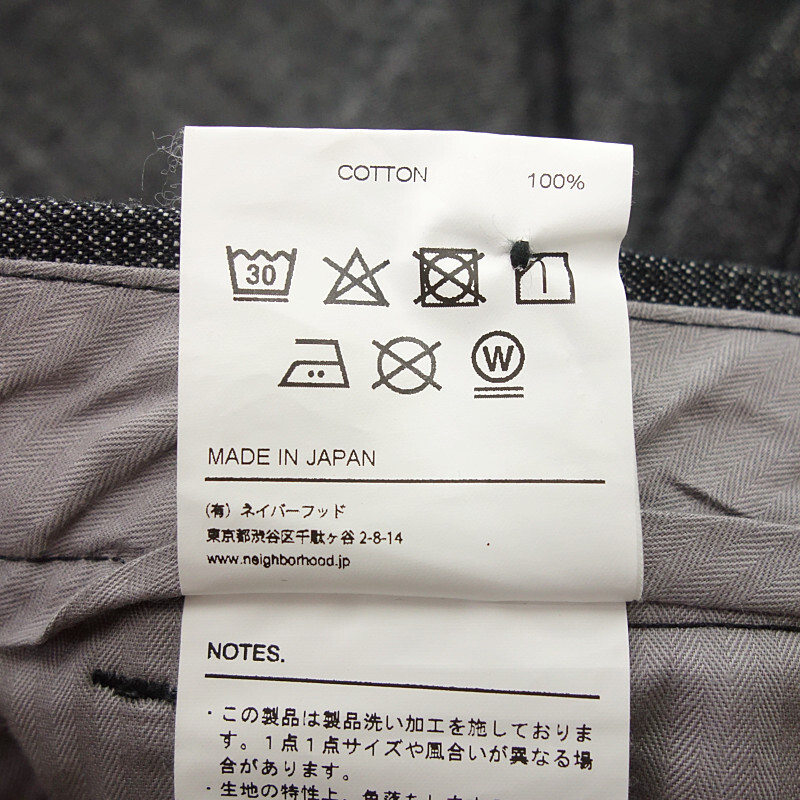 【特別価格】NEIGHBORHOOD UCK-D/C-PT デニムスラックス パンツ ブラック サイズ メンズ3_画像5
