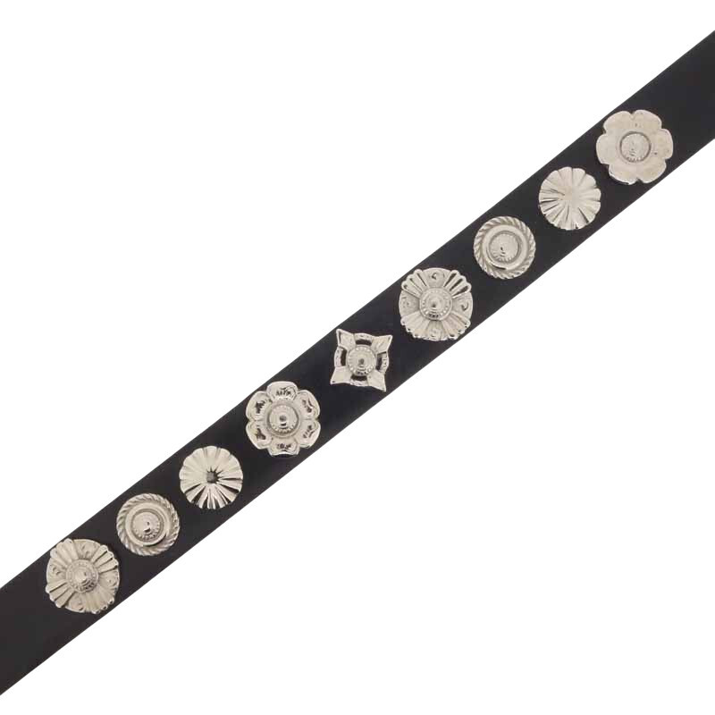 TOGA ARCHIVES TOO Double leather bangle ダブル レザー ブレスレット ブラック/シルバー サイズ ユニセックス標記なし_画像4