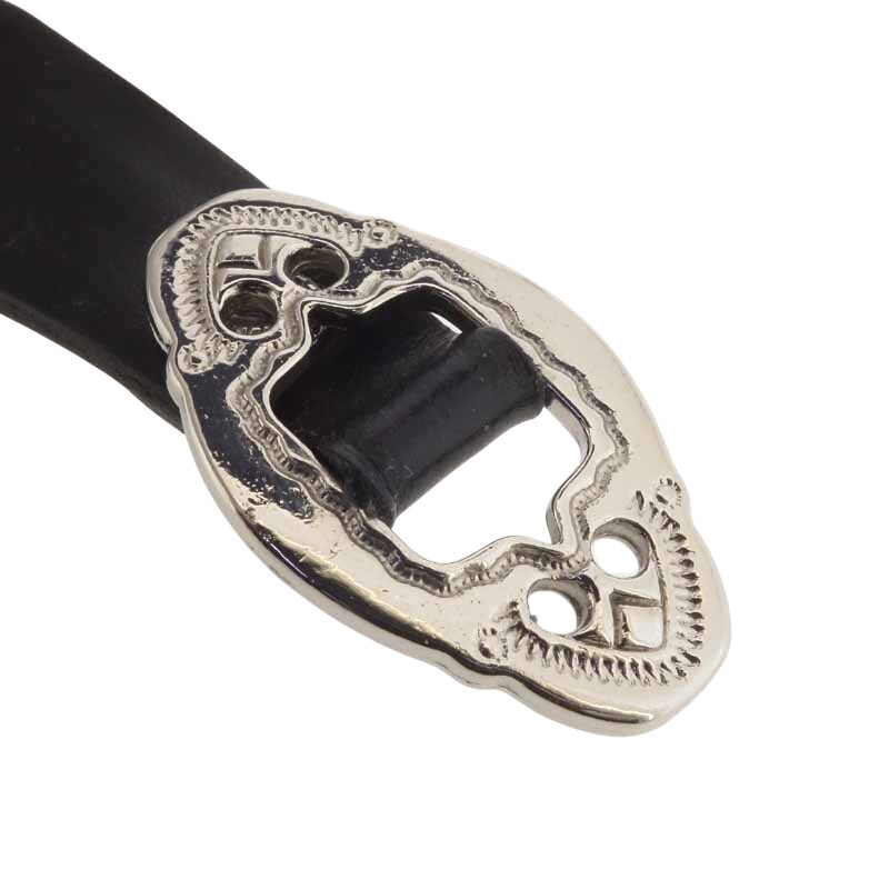 TOGA ARCHIVES TOO Double leather bangle ダブル レザー ブレスレット ブラック/シルバー サイズ ユニセックス標記なし_画像5