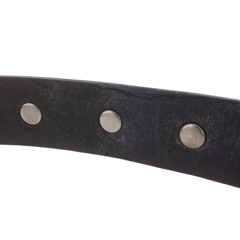 TOGA ARCHIVES TOO Double leather bangle ダブル レザー ブレスレット ブラック/シルバー サイズ ユニセックス標記なし_画像7