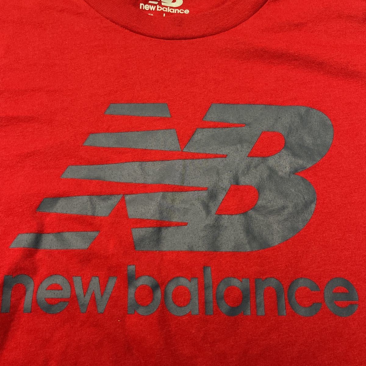 ニューバランス new balance Tシャツ レッド 半袖 2XL サイズ 未使用 ロゴ メンズ LLサイズ_画像2