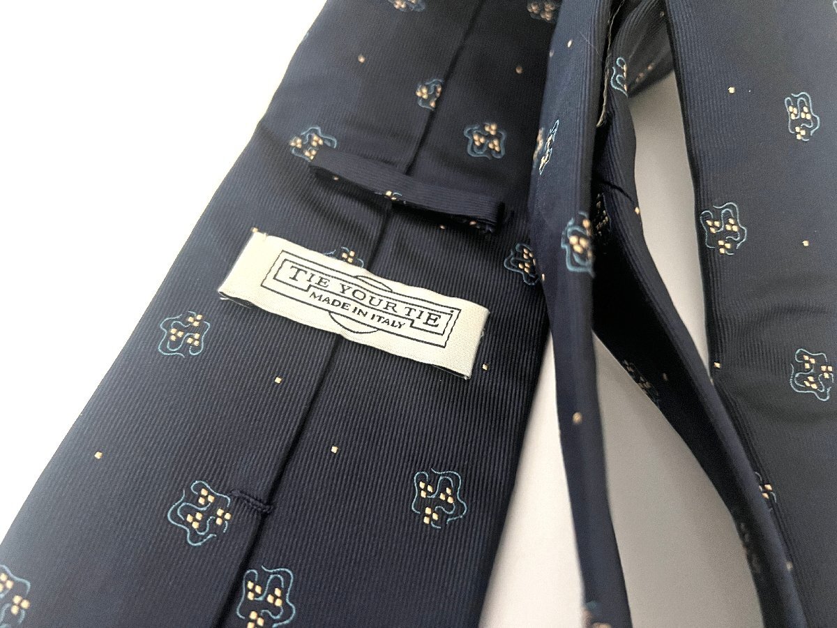 【中古】TIE YOUR TIE タイユアタイ ネイビー ネクタイ_画像2