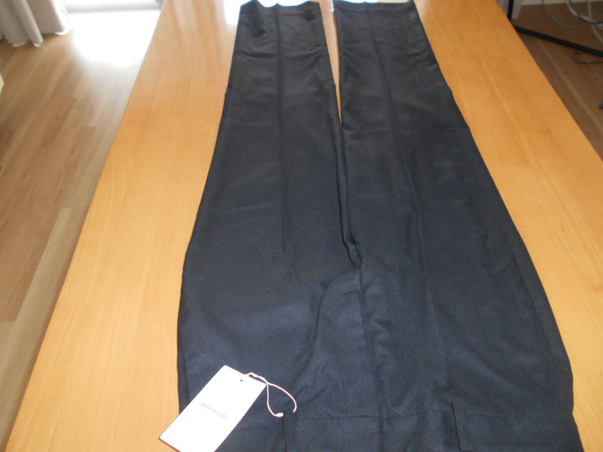 ALPHA CUBIC アルファーキュービック　ウールライク　テーパードパンツ　70　新品_画像3