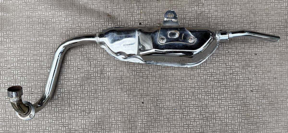 モンキー社外品ノーマルタイプマフラーです。　メッキモデル_画像5