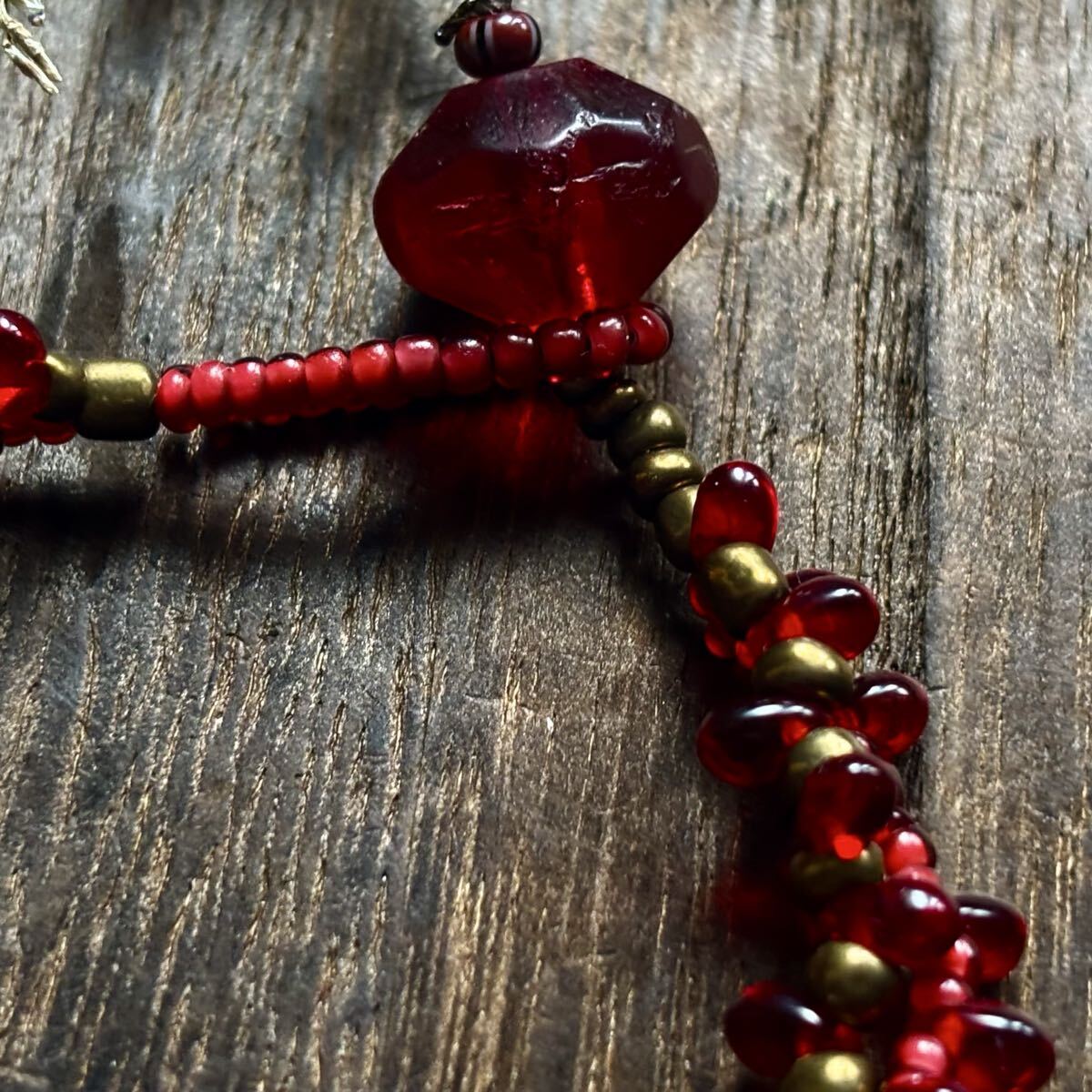  пунцовый. античный венецианский bohemi Anne бисер 2 полосный браслет золотой красный белый Hearts . человек. бисер 