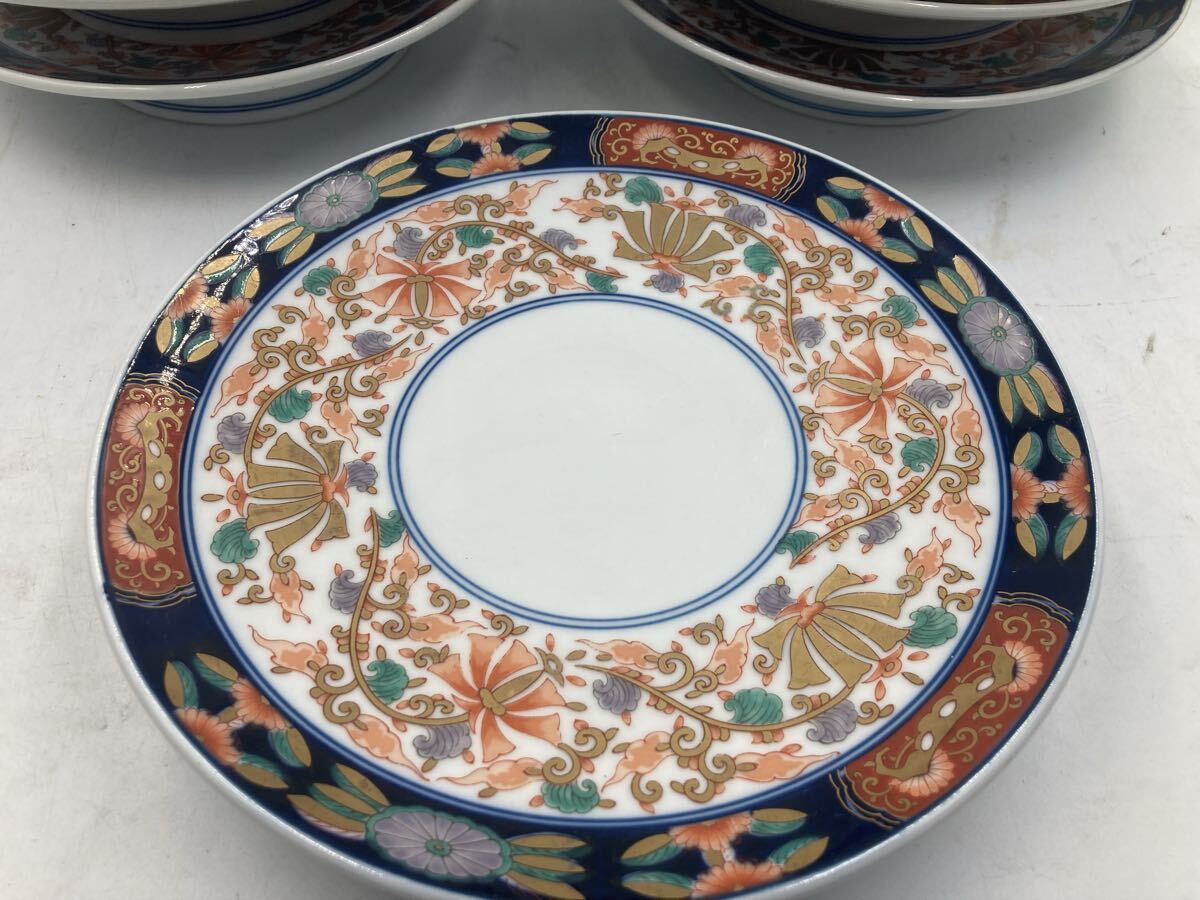 古伊万里　写　10枚　染錦　金塗り　中皿　日本料理　懐石料理　刺身皿　焼物皿　前菜皿　八寸皿　在庫残りわずかです_画像2