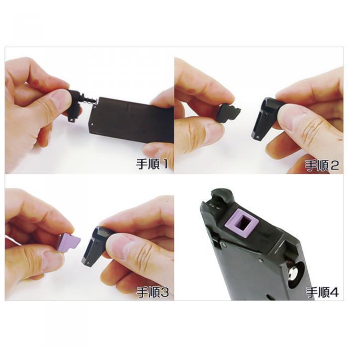 ライラクス ナインボール ワイドユースガスルートシールパッキンエアロ2個M&P9/XDM40_画像3