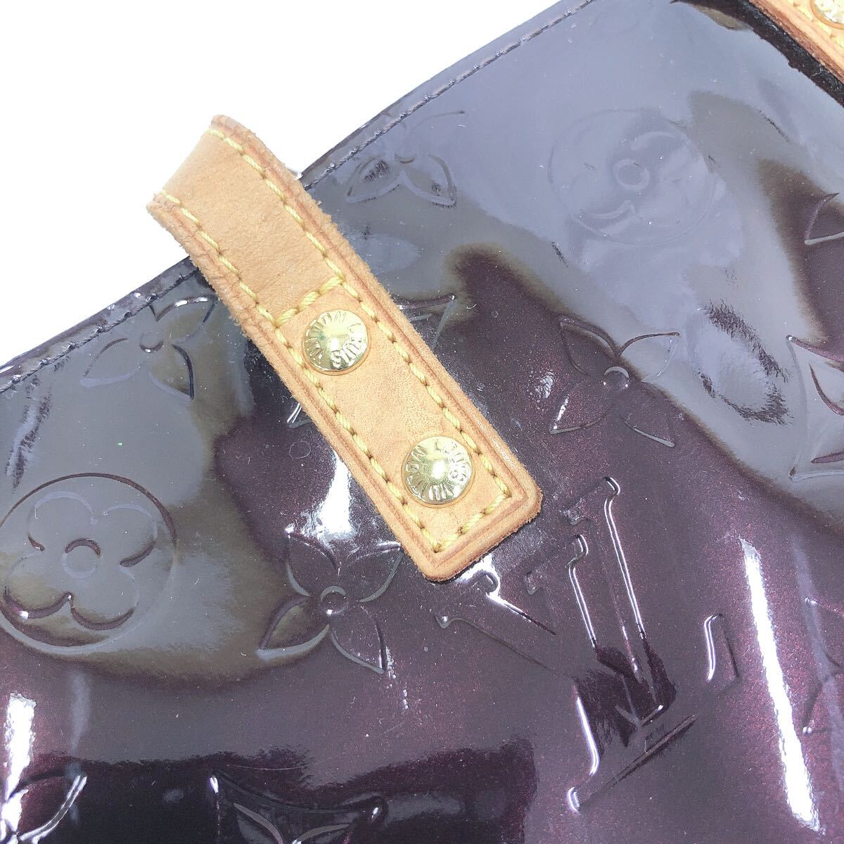 ★4-1001 LOUIS VUITTON ルイヴィトン M91993 モノグラムヴェルニ リードPM ハンドバッグ トートバッグ アマラント ボルドー系 MI1087